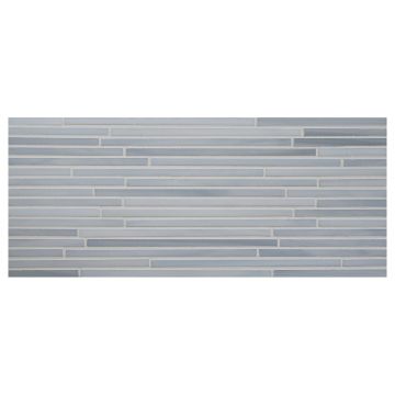 Stalks katami glass mosaic in Pearl color with a gloss finish.