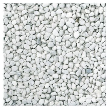 12" Square Pebble Tile in a natural finished Ice color.