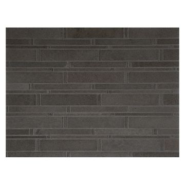 Horizonte marble mosaic in Basalt blend with a polished finish.