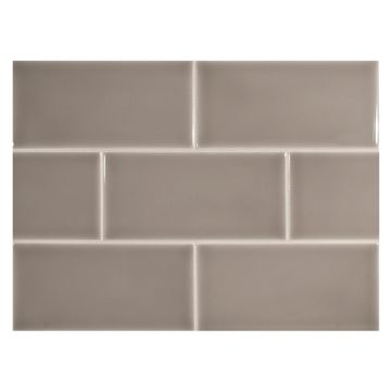 4" x 8" ceramic field tile in Eucalys color with a gloss finish.