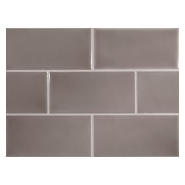 4" x 8" ceramic field tile in Tanbarlane color with a gloss finish.