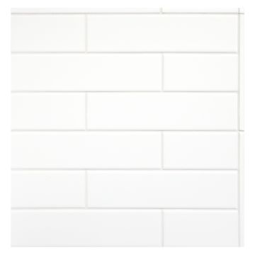 2" x 8" Field Tile | White - Gloss | Nori Ceramic Collection
