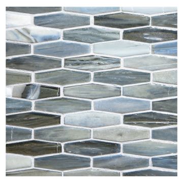 5/8" Cocktail glass mosaic in Pesta color with a pearl finish.