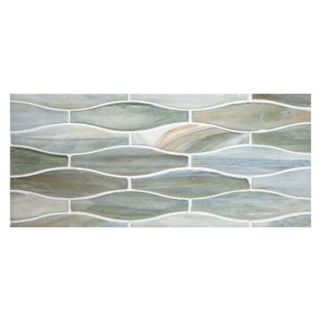 1-1/4" x 4-7/8" Toko Mosaic | Pianso - Perla | Ajete Glass Collection