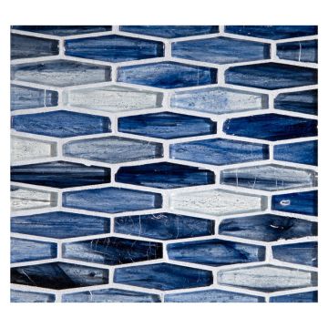 5/8" x 2" Cocktail glass mosaic in Antiny color with a natural finish.