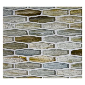 5/8" x 2" Cocktail glass mosaic in Stronom color with a natural finish.