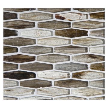 5/8" x 2" Cocktail glass mosaic in Vadion color with a natural finish.