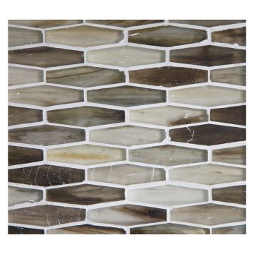 5/8" x 2" Cocktail glass mosaic in Vadion color with a silk finish.