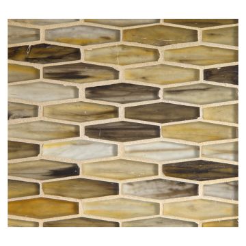 5/8" x 2" Cocktail glass mosaic in Ton color with a silk finish.