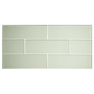 3" x 9" Tile | Palatom Green - Natural | Tohmai Glass Collection