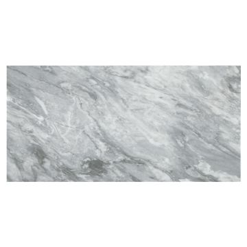 12" x 24" field tile in honed Bardiglio Turno marble.