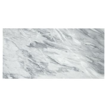12" x 24" field tile in polished Bardiglio Turno marble.