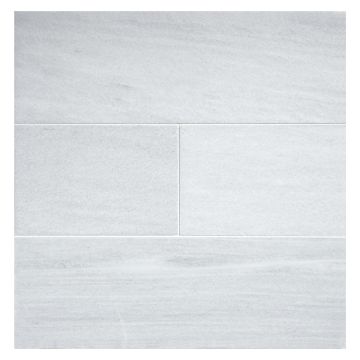 4" x 12" field tile in honed Asher marble.