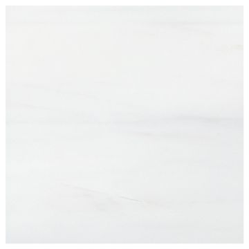 6-inch Square tile in White Whisp Dolomiti marble with a honed finish.