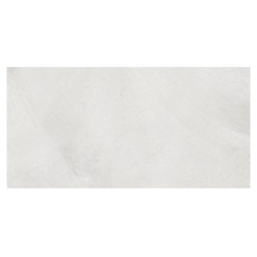 Archires 12" x 24" Rectified Porcelain Tile in White with a natural matte finish.