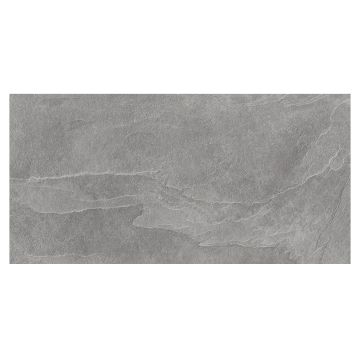 Coretone 12" x 24" Rectified Porcelain Tile in Grey with a natural matte finish.