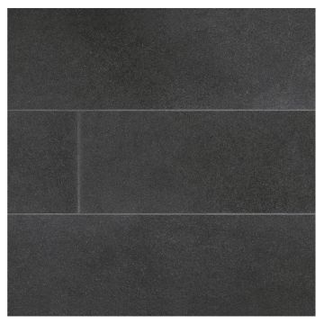 4" x 18" field tile in honed dark Basalt.
