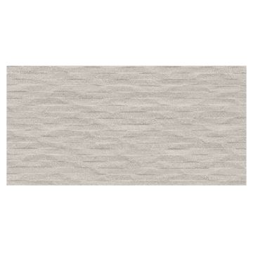 Elegrano 12" x 24" Decoro Porcelain Tile in Grey with a natural matte finish.