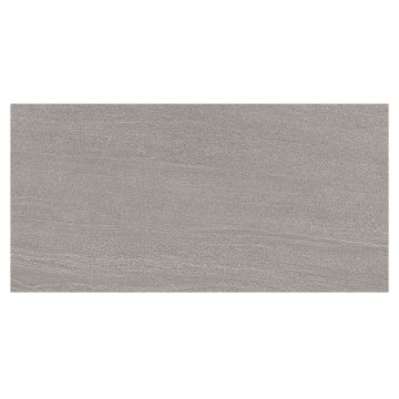 Elegrano 12" x 24" Rectified Porcelain Tile in Dark Grey with a natural matte finish.