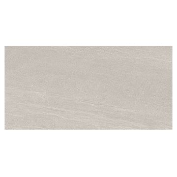 Elegrano 12" x 24" Rectified Porcelain Tile in Grey with a natural matte finish.