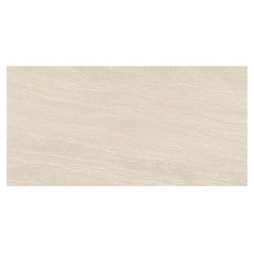 Elegrano 12" x 24" Rectified Porcelain Tile in Ivory with a natural matte finish.