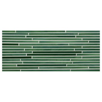 Stalks katami glass mosaic in Aventurine color with a gloss finish.