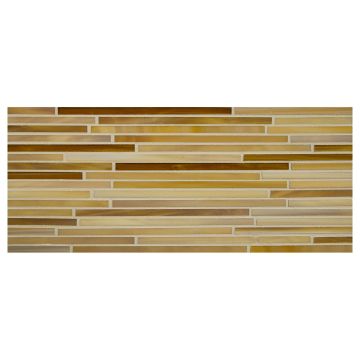 Stalks katami glass mosaic in Tiger's Eye color with a gloss finish.