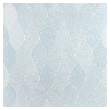Delicat Acanthe | Blue Celeste - Honed | La Courbe Waterjet Tile
