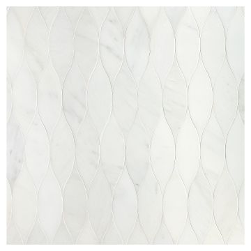 Delicat Ambiance | White Blossom Ultra Premium - Honed | La Courbe Waterjet Tile