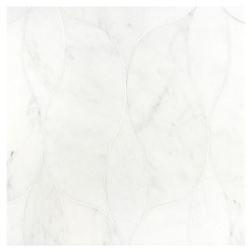 Grande Augmenter Assembly | White Blossom Ultra Premium - Honed | La Courbe Waterjet Tile