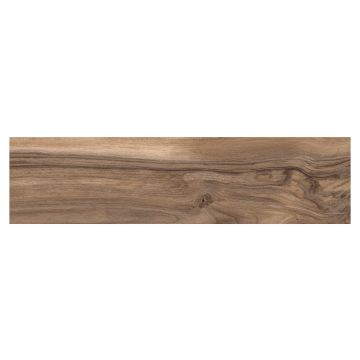 Livingston Wood Look Porcelain 8" x 40" Tile in Noce with a matte finish.