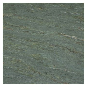 12" Square tile in polished Mons Green marble.