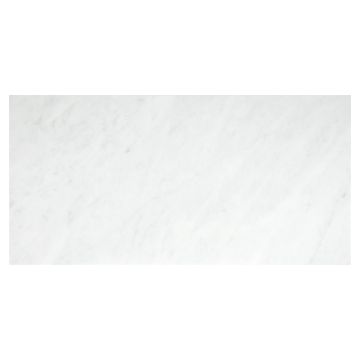 12" x 24" field tile in honed Carrara marble.
