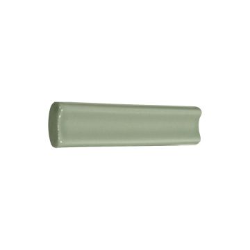 3/4" x 6" Cove Round ceramic molding in White Celadon with a gloss finish.