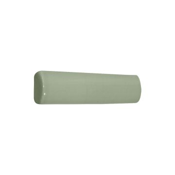 3/4" x 6" Quarter Round ceramic molding in White Celadon with a gloss finish.