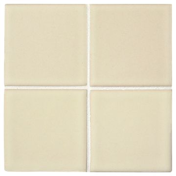 3" x 3" ceramic field tile in Almond color with a gloss finish.