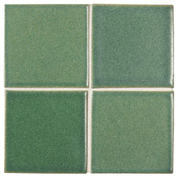 3" x 3" ceramic field tile in Asaparagus color with a matte finish.