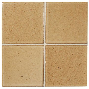 3" x 3" ceramic field tile in Beige color with a gloss finish.