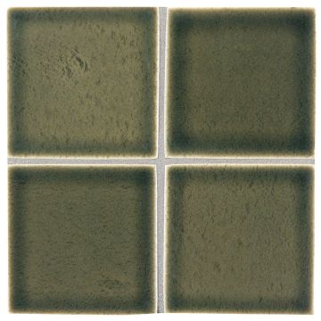 3" x 3" ceramic field tile in Bolinas color with a gloss finish.