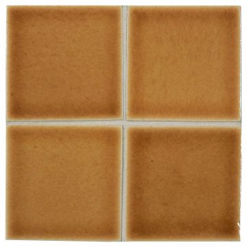 3" x 3" ceramic field tile in Butterscotch color with a gloss finish.