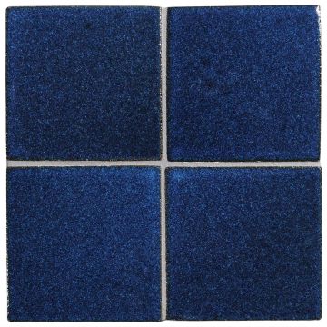 3" x 3" ceramic field tile in Cobalt-S color with a gloss finish.