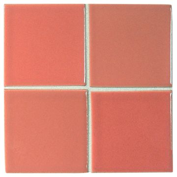 3" x 3" ceramic field tile in Coral Ice color with a gloss finish.