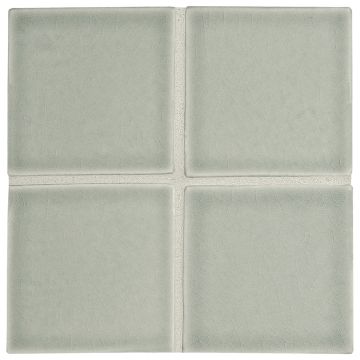 3" x 3" ceramic field tile in Edgar color with a glossy crackle finish.