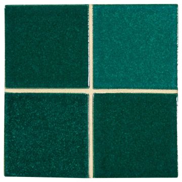 3" x 3" ceramic field tile in Emerald color with a gloss finish.