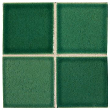 3" x 3" ceramic field tile in Fern color with a gloss finish.
