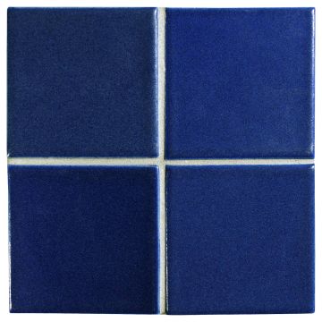 3" x 3" ceramic field tile in French Blue color with a matte finish.
