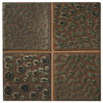 3" x 3" ceramic field tile in Klingon color with a Metallic finish.