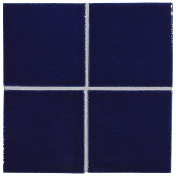 3" x 3" ceramic field tile in Midnight-S color with a gloss finish.
