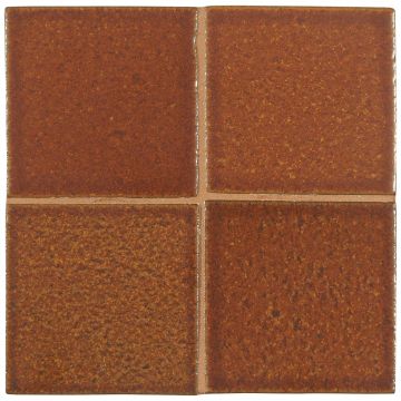 3" x 3" ceramic field tile in Red Island color with a matte finish.