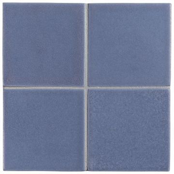 3" x 3" ceramic field tile in Sea Blue color with a matte finish.